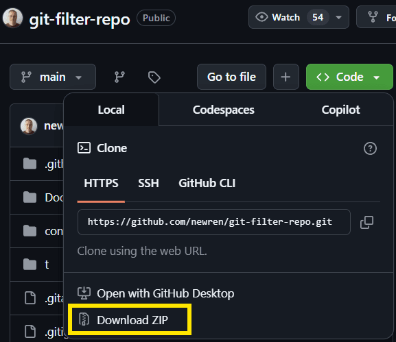 git-fiter-repo-download